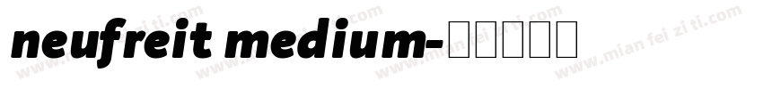 neufreit medium字体转换
